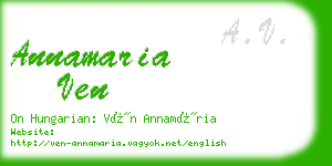 annamaria ven business card